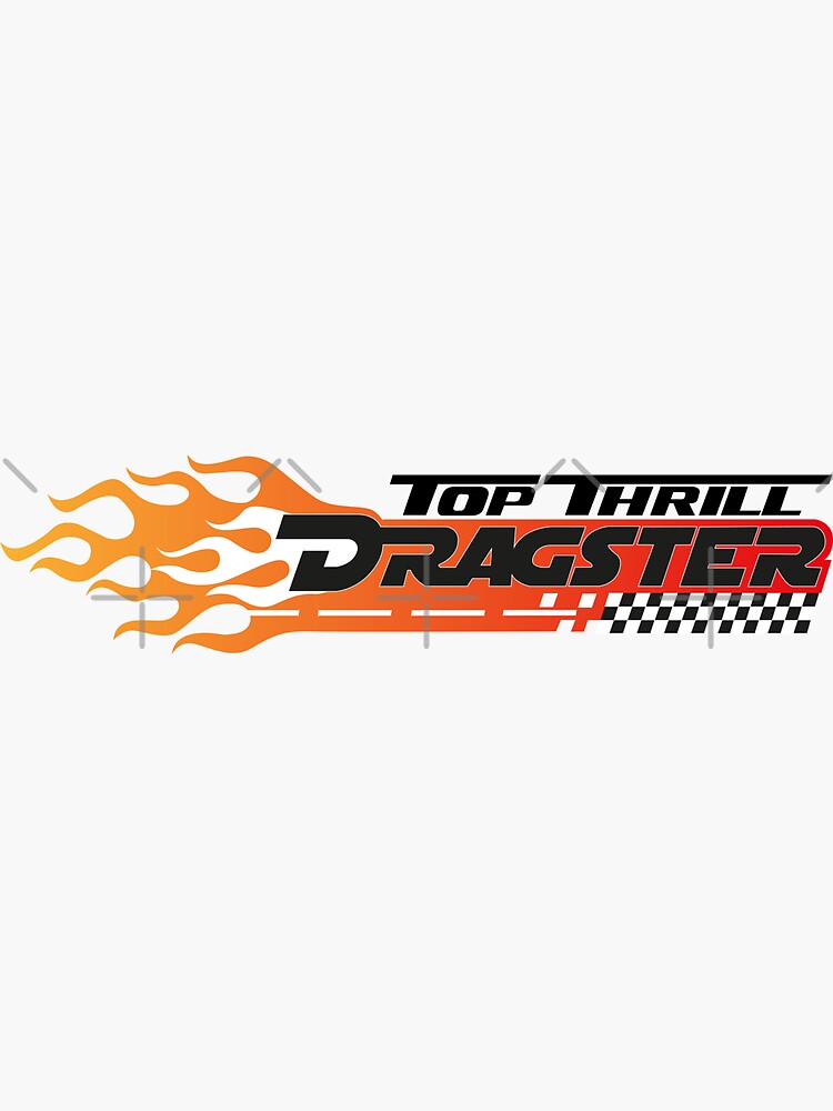 "Top Thrill Dragster" Sticker for Sale by carowindsfanson | Redbubble