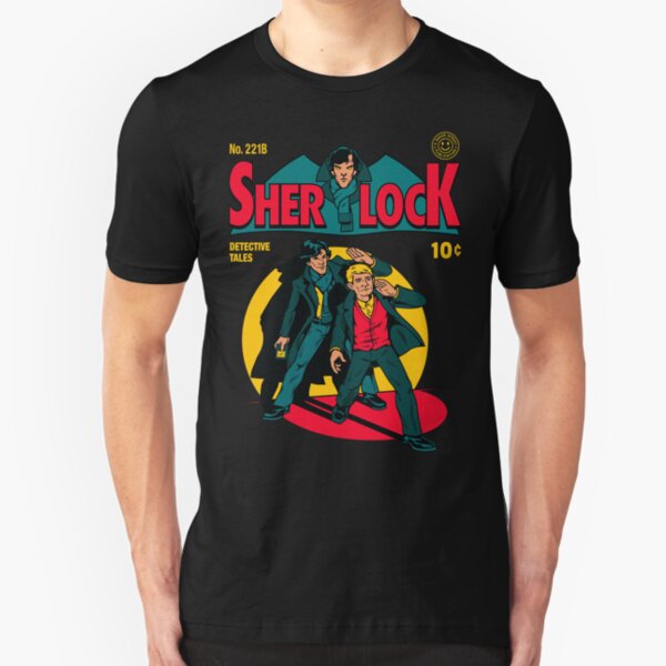 Sherlock Comic Slim Fit T-Shirt