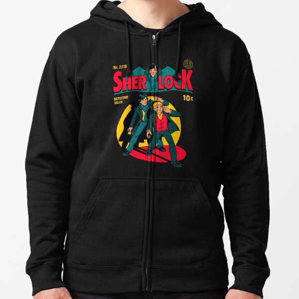 Sherlock Comic Zipped Hoodie
