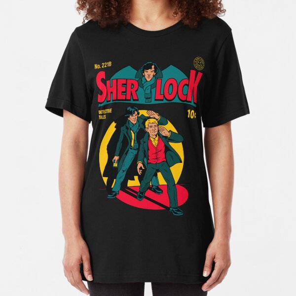 Sherlock Comic Slim Fit T-Shirt