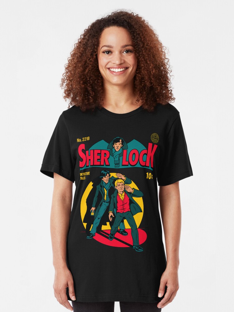 Alternate view of Sherlock Comic Slim Fit T-Shirt