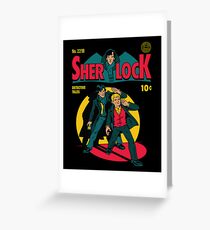 Sherlock Comic Grußkarte