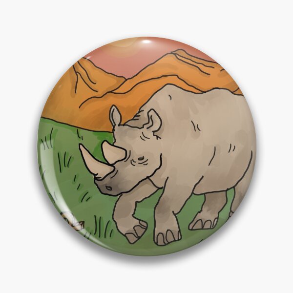 Artikelvorschau, ein weißes Nashorn. stellt eine starke Autoritätsperson dar, die sich auf Recht und Ordnung konzentriert entworfen und verkauft von digandphil.