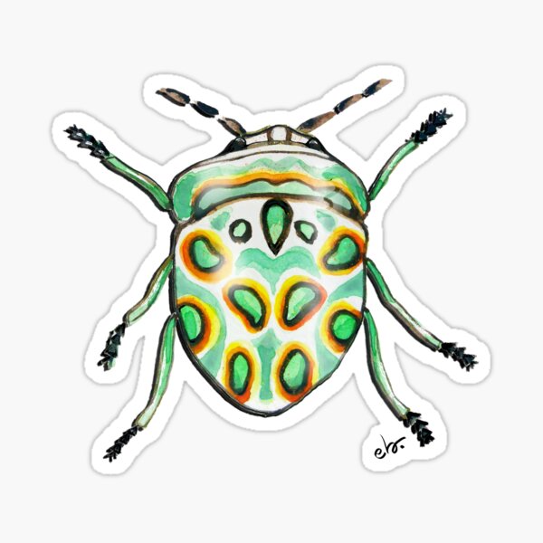 Picasso bug_watercolor Sticker