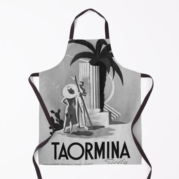 Artikelvorschau, Taormina Sicily Noire vintage travel poster entworfen und verkauft von stickart-marek.