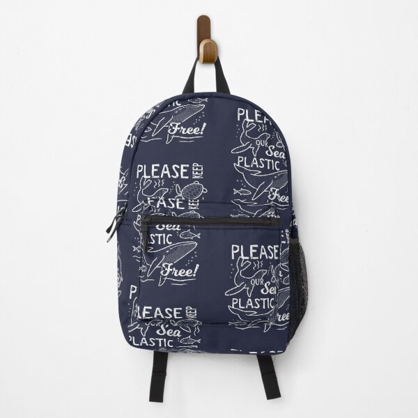 Please Keep Our Sea Plastic Free - Marine Animals Backpack