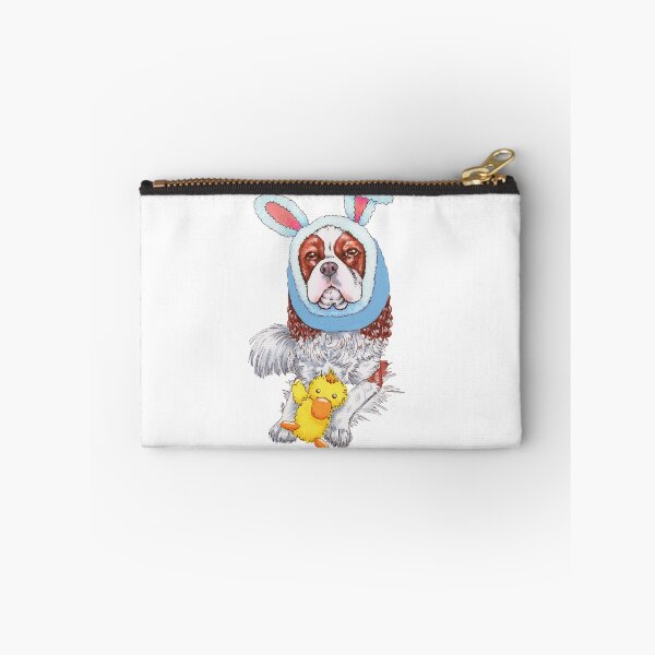 Item preview, Cavalier King Charles Spaniel - Blenheim wearing a bunny snood designed and sold by jollyinu.