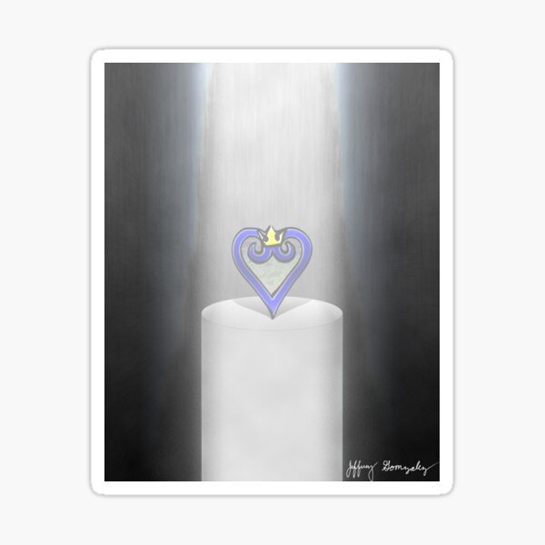 Heart of Light in Darkness Sticker
