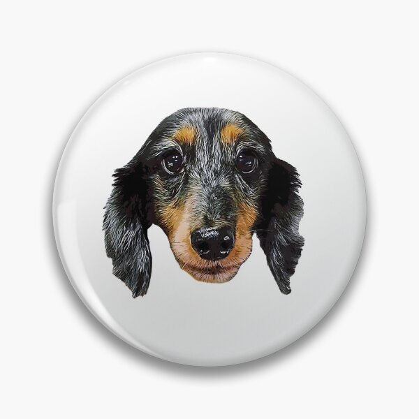 Item preview, Dachshund Black Silver Dapple Puppy Dog designed and sold by ElegantCat.