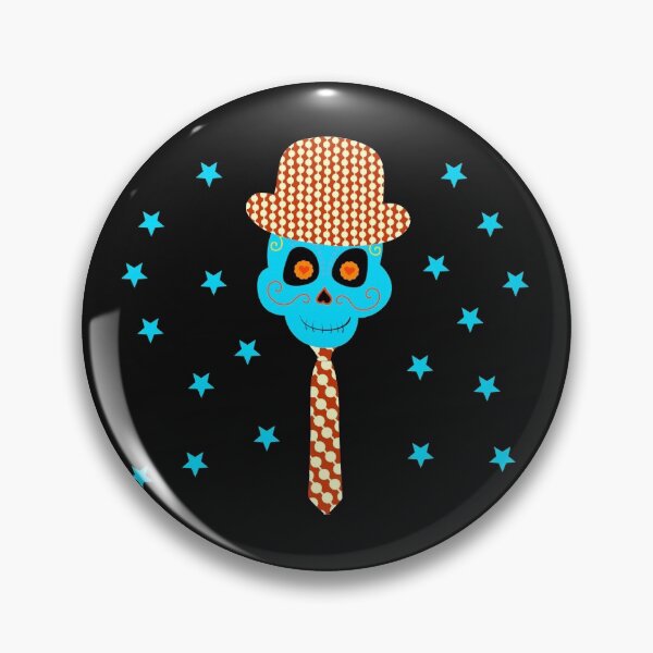 Item preview, Skull, skull, skull with hat and tie designed and sold by kreawusel-bin.