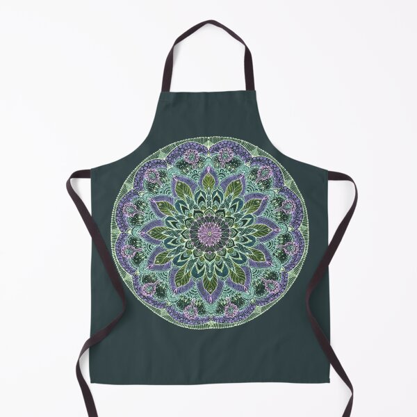 Item preview, Hand Drawn Pink Purple Mandala on Dark designed and sold by MandalaFlowerArt.