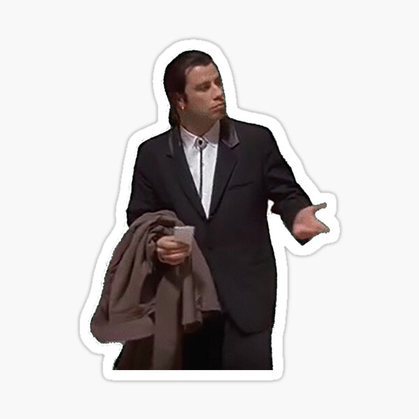 Confused Travolta Sticker