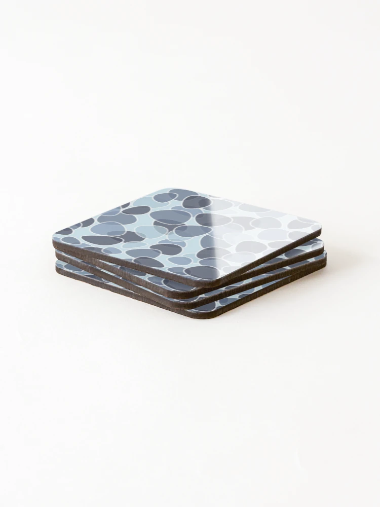 Thumbnail 4 of 5, Coasters (Set of 4), Cartoon Rocks Pattern designed and sold by notakename.