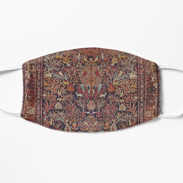 Persian Vintage Antique Carpet Nature Fine Art Flat Mask