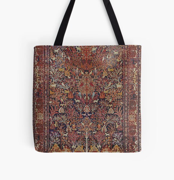 Item preview, Persian Vintage Antique Carpet Nature Fine Art designed and sold by Vicky Brago-Mitchell®.