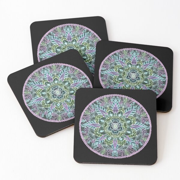 Item preview, hand drawn mandala purple and pink designed and sold by MandalaFlowerArt.