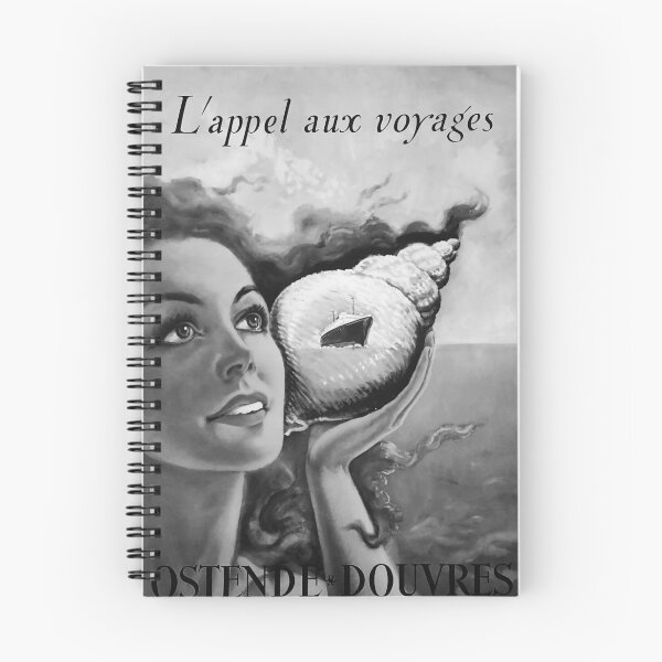 Item preview, Lappel aux Voyages Noire vintage travel poster designed and sold by stickart-marek.