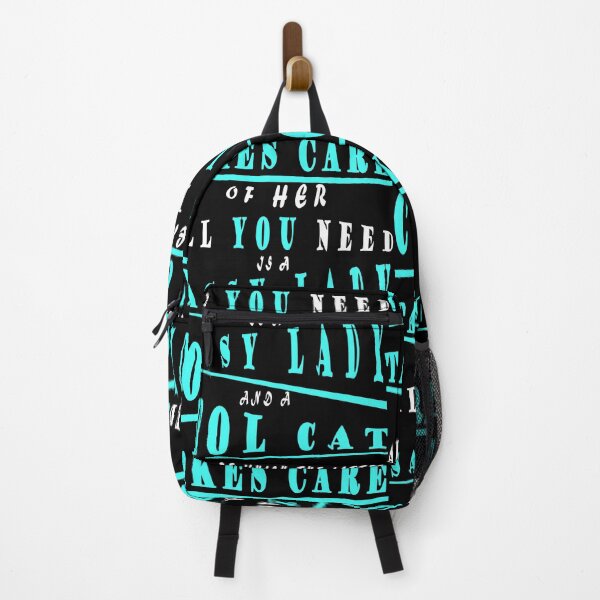 Item preview, Cool Cat Lady Design Text Light Blue designed and sold by vineeth.