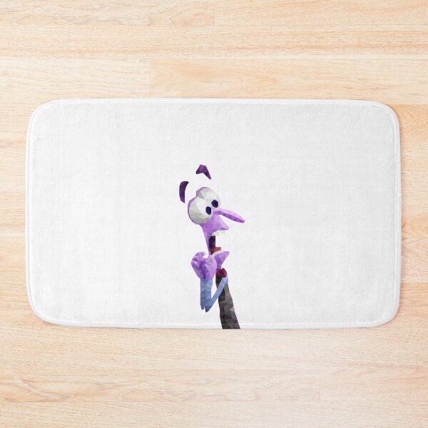 Item preview, Low Poly Purple Character with Surprised Expression in Geometric Art designed and sold by OrangePoly.