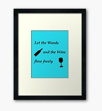Communication Hill Slogan Framed Print