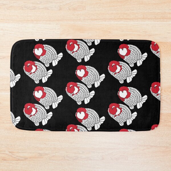Item preview, Ranchu Goldfish Red Head Side View Pair Logo designed and sold by Nosnah.