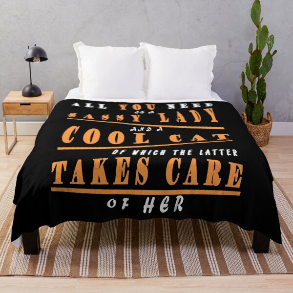 Aperçu de l'œuvre Cool Cat Lady Design Texte Orange Clair créée et vendue par vineeth.