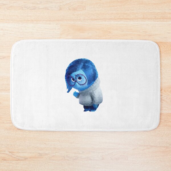 Item preview, Low Poly Blue Character with Glasses Geometric Art - Sadness designed and sold by OrangePoly.