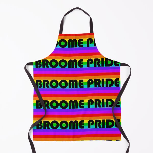 Item preview, Broome Pride Rainbow flag - black logo designed and sold by BroomePride.