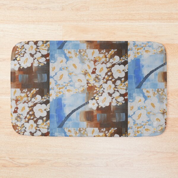 Item preview, white flowers designed and sold by atouchofcanvas.