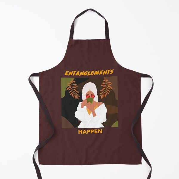 Item preview, Entanglements Happen - wife in spa robe sips tea designed and sold by Spiritualish.