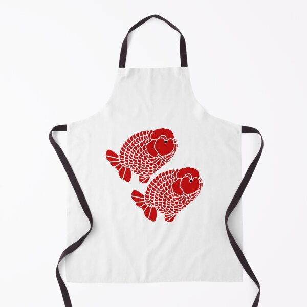 Item preview, Ranchu Goldfish Full Red Side View Pair Logo designed and sold by Nosnah.
