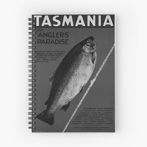 Item preview, Tasmania Noire vintage travel poster designed and sold by stickart-marek.