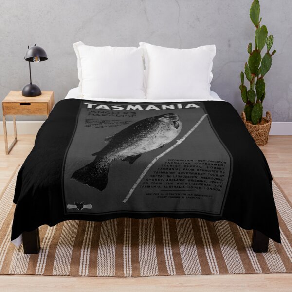 Item preview, Tasmania Noire vintage travel poster designed and sold by stickart-marek.