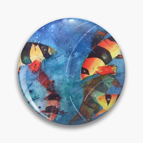Item preview, Clown Loaches in Watercolour designed and sold by ArtbySophia.