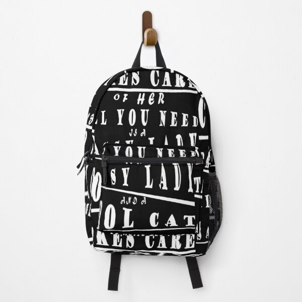 Item preview, Cool Cat Lady Design Text White designed and sold by vineeth.