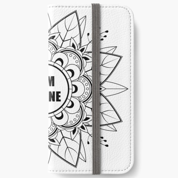 I Am Divine Mindfulness Mandala iPhone Wallet