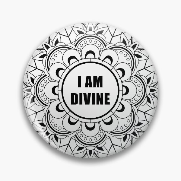 Item preview, I Am Divine Mindfulness Mandala designed and sold by Natural Healer.