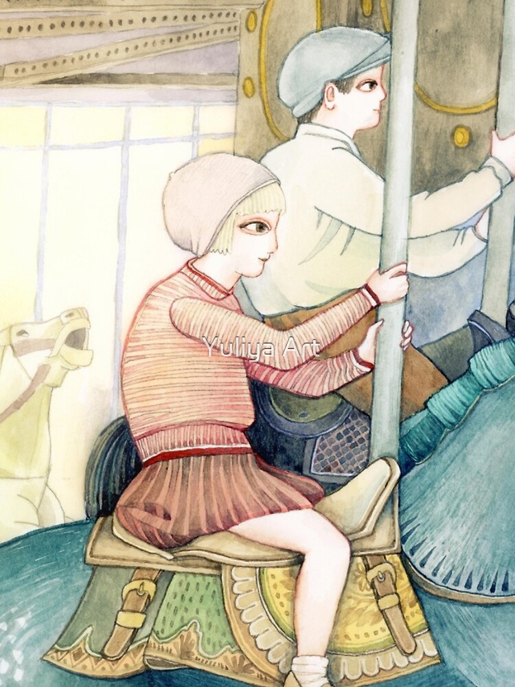 Thumbnail 5 of 5, iPhone Case, Carousel Ride designed and sold by Yuliyart.
