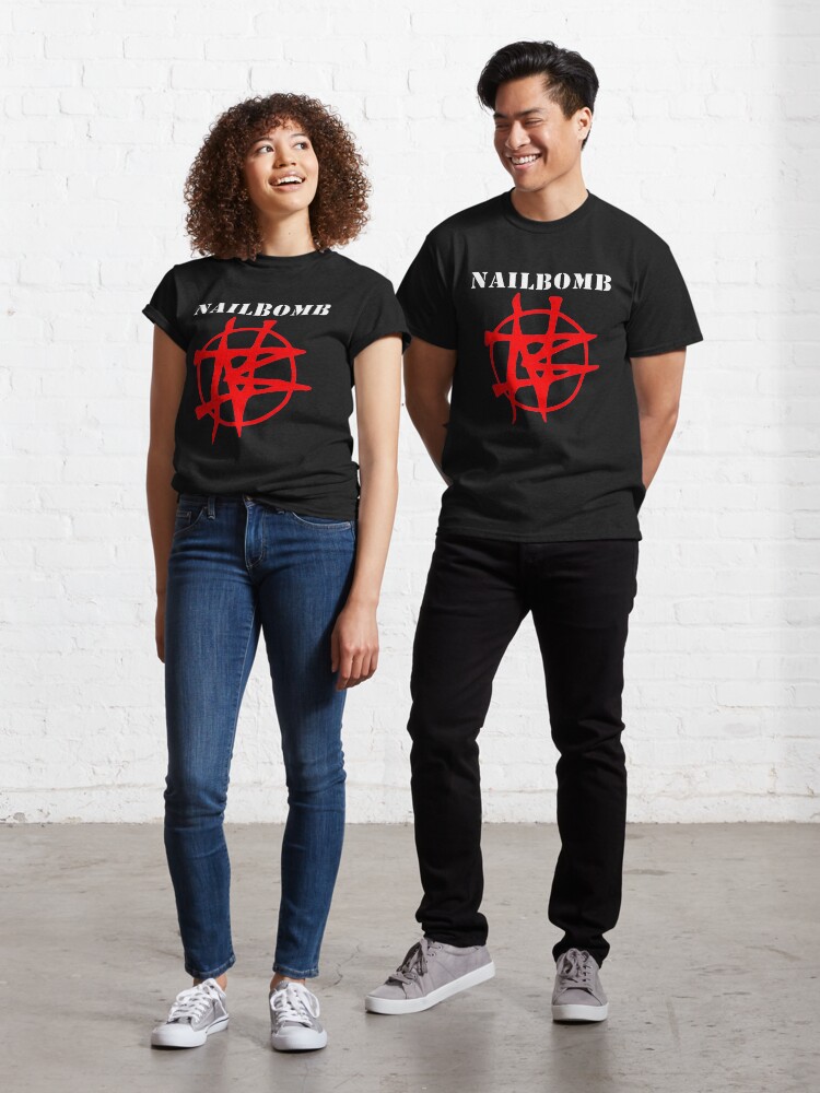 Nailbomb Band Logo T Shirt By Lithoman2 Redbubble