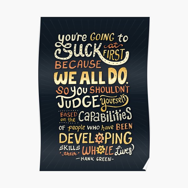 Don't be afraid to suck Poster