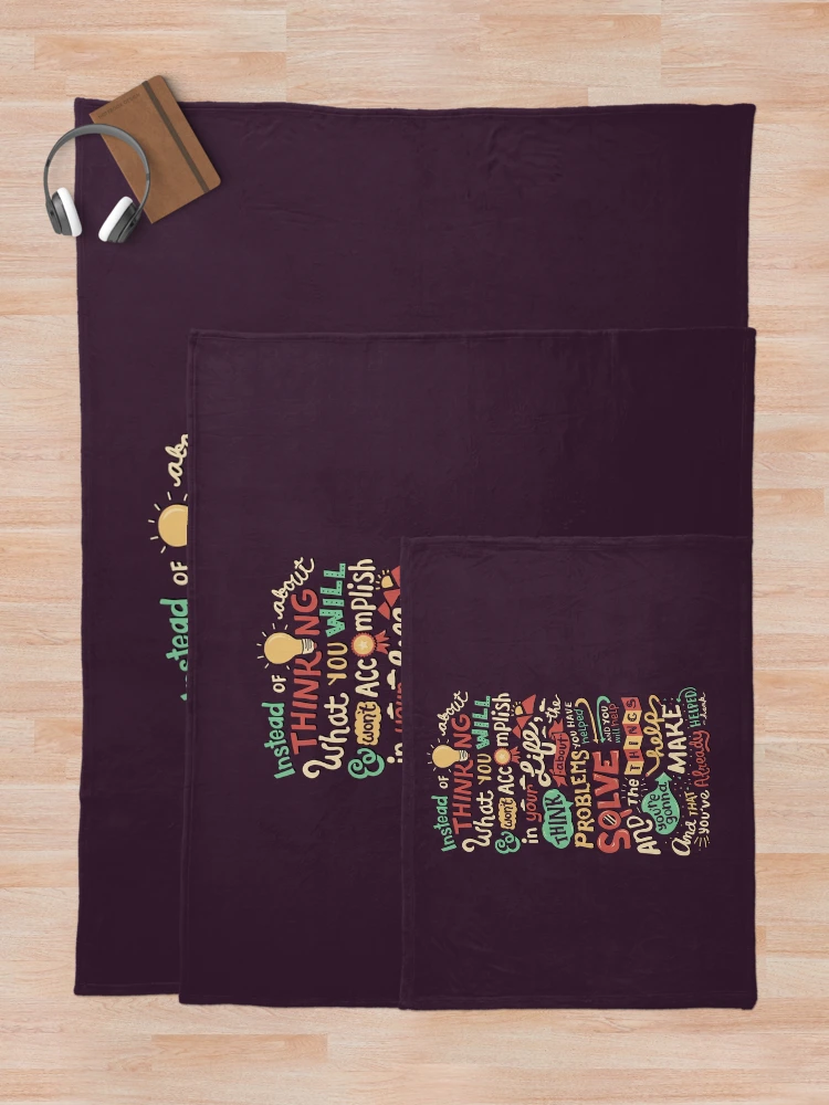 Thumbnail 5 of 6, Throw Blanket, Solving Problems, Making Things designed and sold by Risa Rodil.