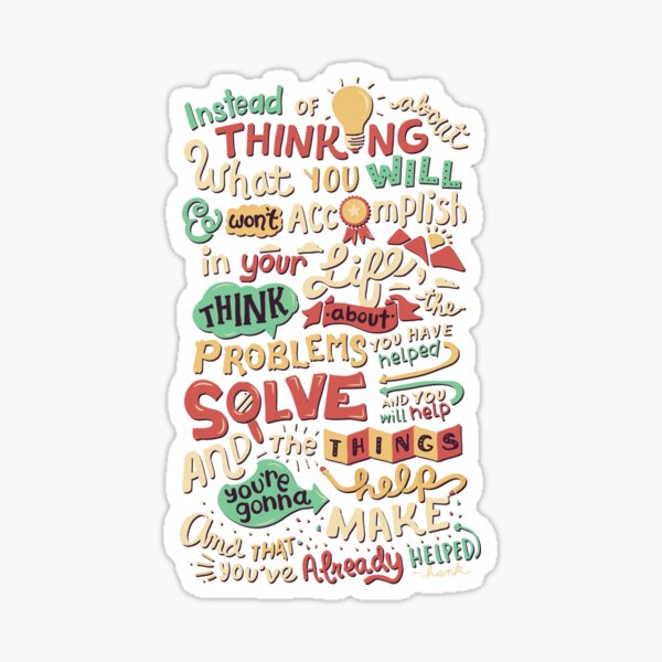 Solving Problems, Making Things Sticker