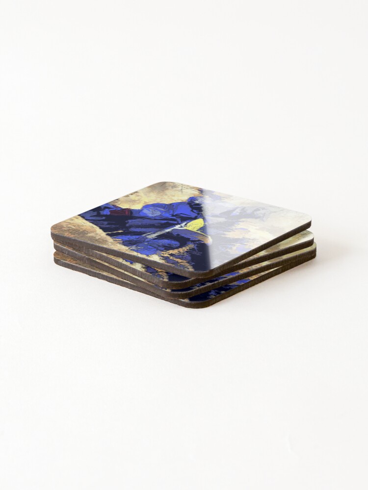 Thumbnail 4 of 5, Coasters (Set of 4), Digging In - Motocross Racer designed and sold by NaturePrints.