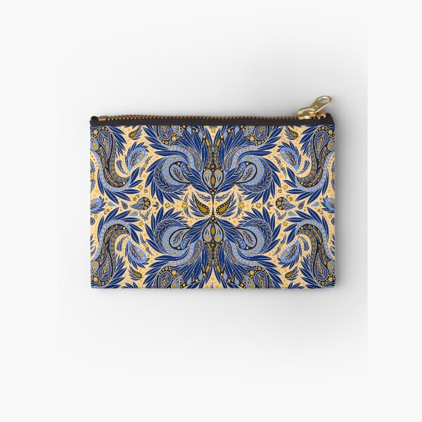 Item preview, Blue, Yellow & Cream Paisley Pattern designed and sold by somecallmebeth.