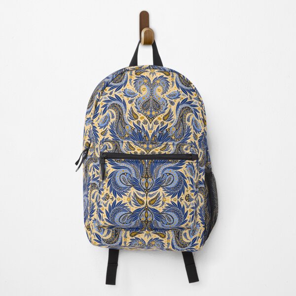 Item preview, Blue, Yellow & Cream Paisley Pattern designed and sold by somecallmebeth.