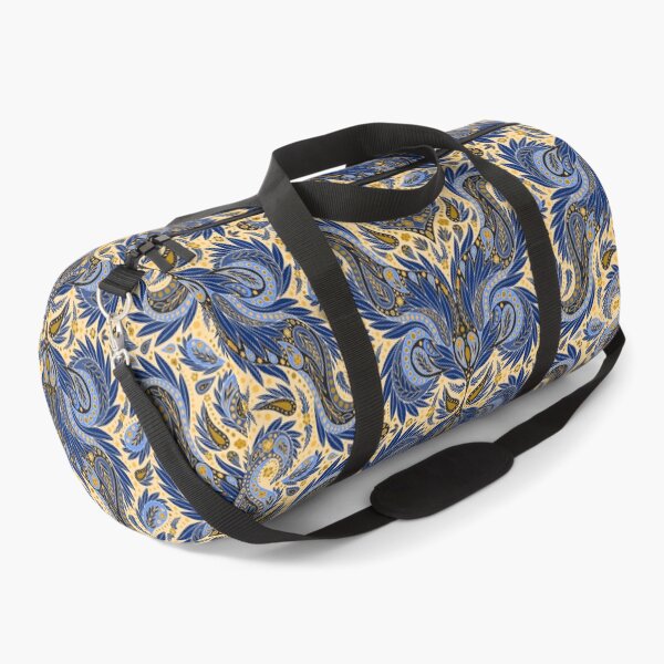 Item preview, Blue, Yellow & Cream Paisley Pattern designed and sold by somecallmebeth.