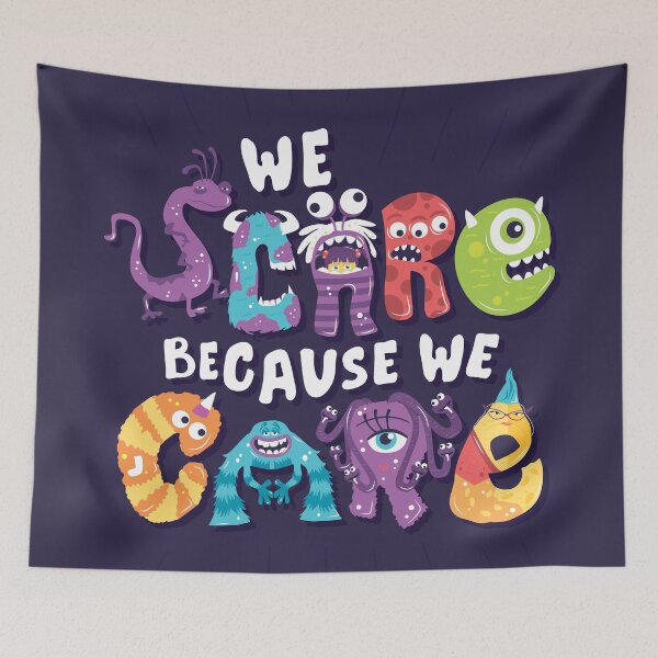 Item preview, We Scare Because We Care designed and sold by Risa Rodil.