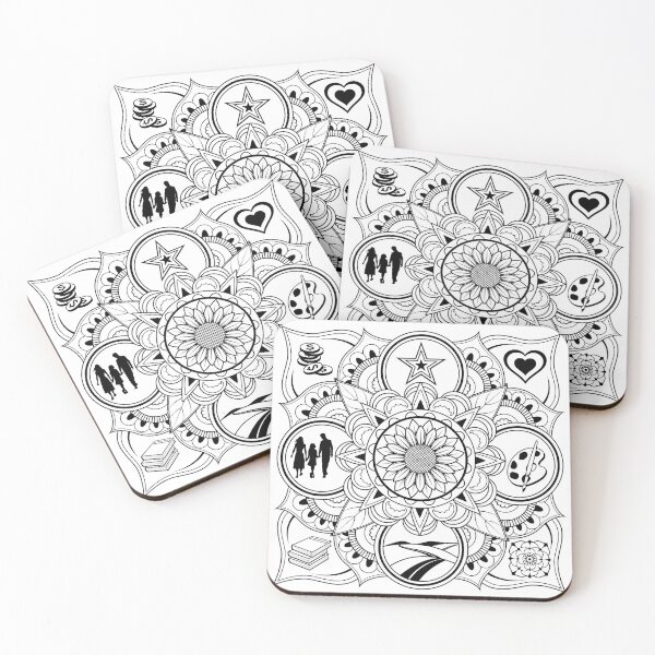 Item preview, Life Situations Bagua Feng Shui Mandala designed and sold by Natural Healer.