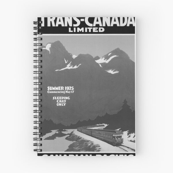 Item preview, Trans Canada Limited Noire vintage travel poster designed and sold by stickart-marek.