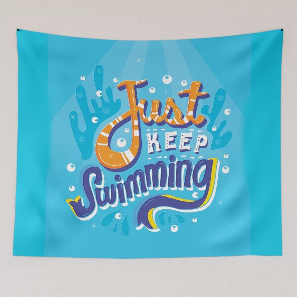 Item preview, Just Keep Swimming designed and sold by Risa Rodil.